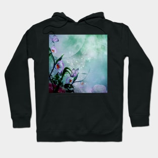 Flowers in the moonlight Hoodie